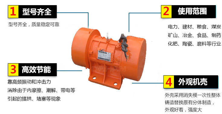 YZU振动电机主要特点
