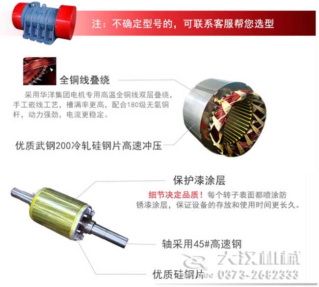 YZU系列振动电机细节图